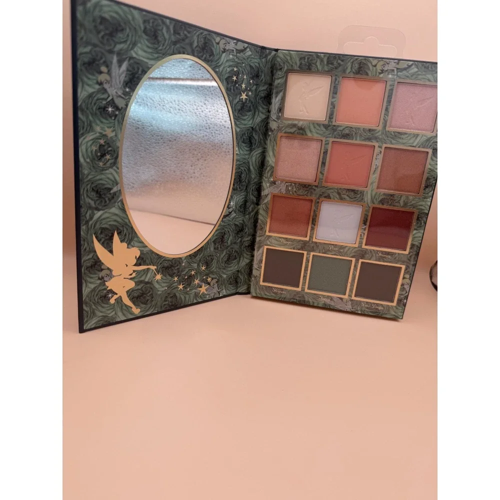 Disney Tinker‎ Bell Eyeshadow Palette Taste Beauty 12 Shades Mirror NEW Beauty
